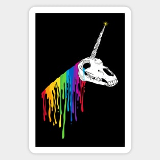 Dripping Unicorn Skull Magnet